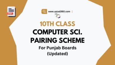 Matric Class 10th Computer Science Pairing Scheme Latest PDF