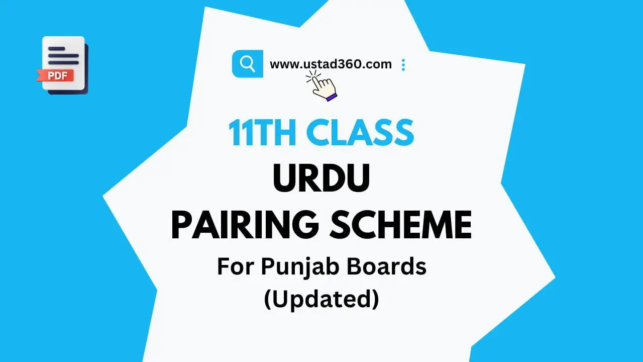 11th Class Urdu Pairing Scheme 2025 Punjab Boards Ustad360
