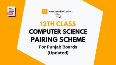 2nd Year / 12th Class Computer Science Pairing Scheme