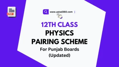 12th Class Physics Pairing Scheme for Punjab Boards