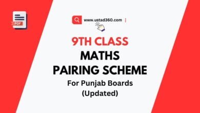 9th Class Mathematics Pairing Scheme PDF