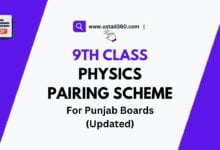 Download 9th Class Physics Pairing Scheme
