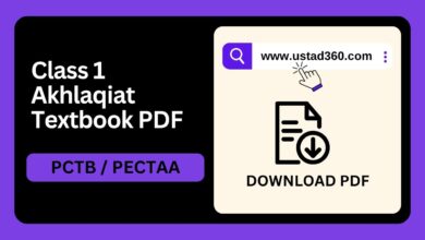 Class 1 Akhlaqiat (Ethics) Punjab textbook PDF by PCTB / PECTAA