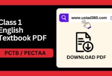 Class 1 English Punjab textbook PDF by PCTB / PECTAA