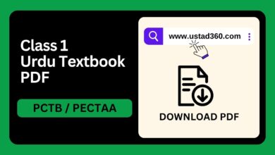 Class 1 Urdu Punjab textbook PDF (PCTB / PECTAA)