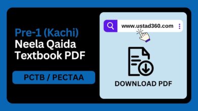 Pre-1 (Kachi) Neela Qaida textbook PDF by PCTB / PECTAA