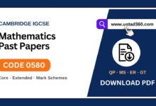 Cambridge IGCSE Mathematics 0580 past papers download