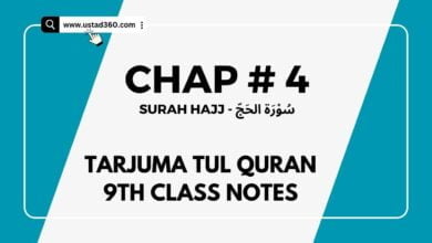 9th Class Tarjuma Tul Quran Unit 4 Notes