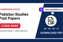 Cambridge IGCSE Pakistan Studies 0448 past papers, mark schemes, examiner reports and grade thresholds