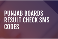 Punjab Board Check Result SMS Codes