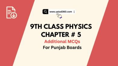 9th Class Physics Chapter 5 Solved MCQs PDF