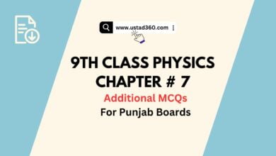 Matric 9th Class Physics Chapter 7 MCQs with Answers Key PDF