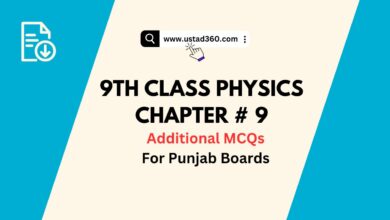 9th Class Physics Chapter 9 MCQs Notes PDF