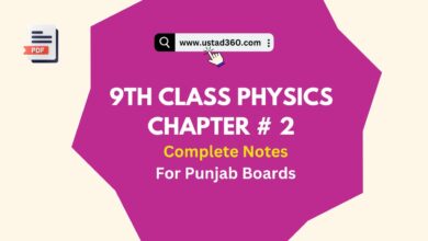 Matric 9th Class Physics Chapter 2 Notes PDF