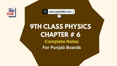 Matric 9th Class Physics Chapter 6 Complete Notes for Punjab Boards
