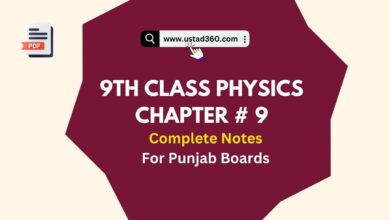 Matric 9th Class Physics Chapter 9 Complete Notes PDF