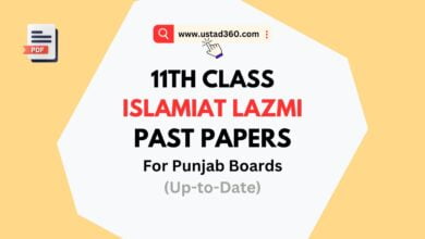 Dowload 11th Class / 1st Year Islamiat Lazmi Past Papers PDF