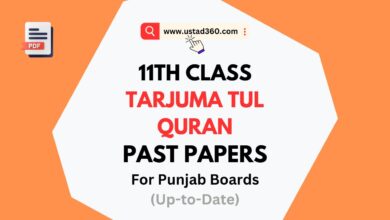 Download 11th Class / 1st year tarjuma tul quran past papers pdf