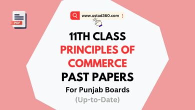 11th Class / 1st Year Principles of Commerce Past Papers PDF for Punjab Boards