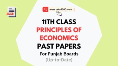 1st Year / 11th Class Principles of Economics Past Papers PDF