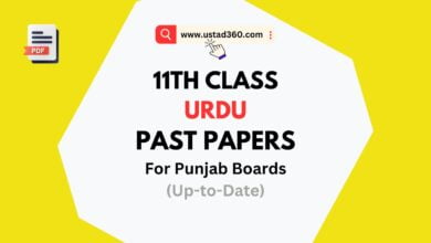 1st Year / 11th Class Urdu Past Papers PDF