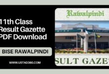 Download 11th Class Result Gazette PDF BISE Rawalpindi Board