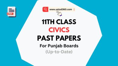 Download 11th Class / 1st Year Civics Past Papers PDF for Punjab Boards