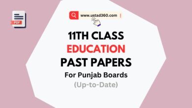 Download 1st Year / 11th Class Education Past Papers PDF for Punjab Boards