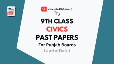 Download Matric Civics 9th Class Past Papers PDF for all Punjab Boards