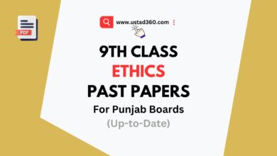 Download 9th Class Ethics Past Papers PDF for Punjab Boards