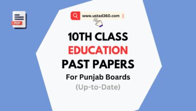 Download Matric 10th Class Education Past Papers PDF