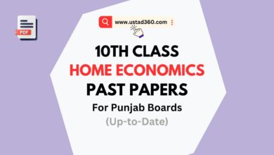 Download 10th Class Home Economics Past Paper by Punjab Boards PDF