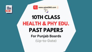 Matric 10th Class Health & Physical Education Past Papers PDF