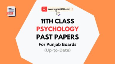 11th Class / 1st Year Psychology Past Papers PDF Download
