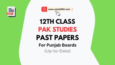 12th Class / 2nd Year Pak Studies Past Papers PDF Download
