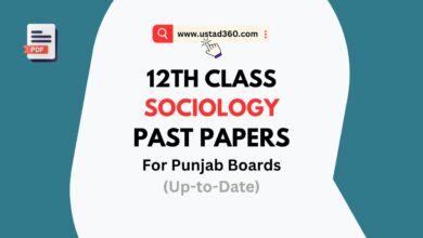12th Class Sociology Past Papers PDF for all Punjab Boards