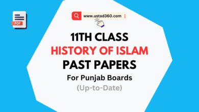 11th Class Islamic History Past Papers PDF for all Punjab Boards