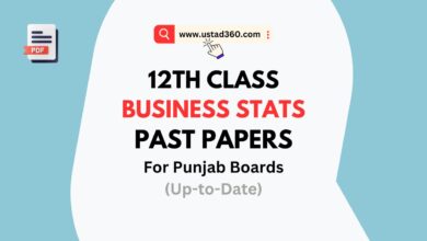 2nd Year / 12th Class Business Stats Past Papers PDF Download
