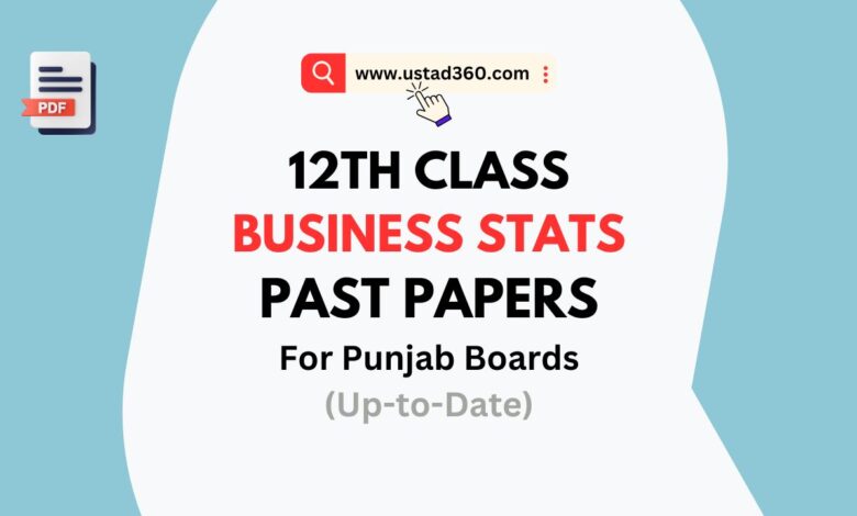 2nd Year / 12th Class Business Stats Past Papers PDF Download