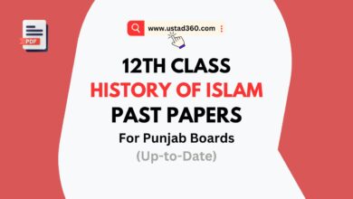 12th Class History of Islam Past Papers PDF for All Punjab Boards