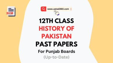 Download 2nd Year / 12th Class History of Pakistan Past Papers PDF