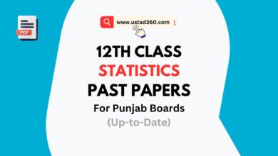 12th Class / 2nd Year Stats Past Papers PDF for all Punjab Boards