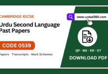 Cambridge IGCSE Urdu as a Second Language 0539 past papers, mark schemes and listening transcripts