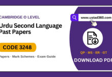 Cambridge O Level Second Language Urdu 3248 past papers, mark schemes, examiner reports and grade thresholds