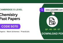Cambridge O Level Chemistry 5070 past papers download